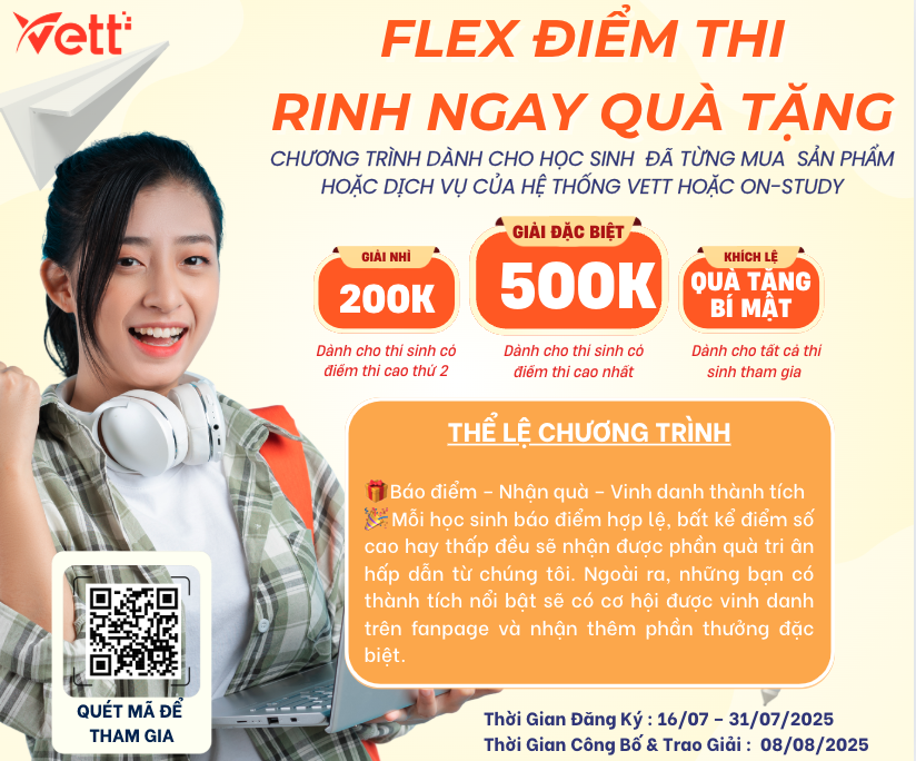 2K7 Bung Điểm – RINH NGAY QUÀ TỪ VETT & ONSTUDY!